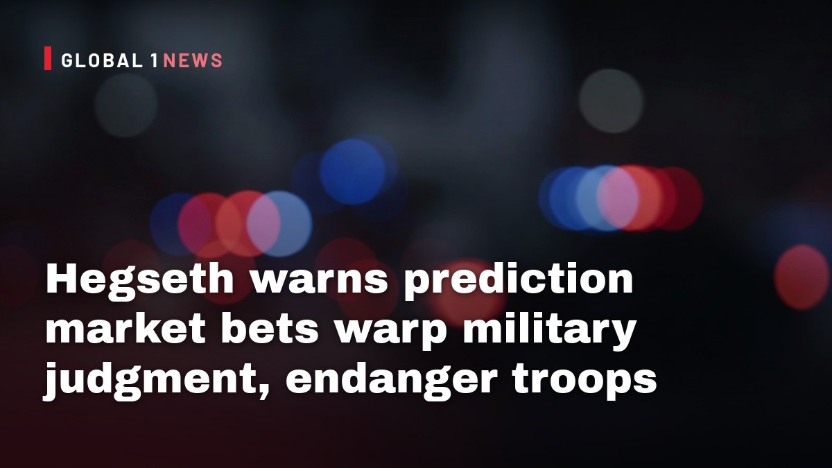 Hegseth warns prediction market bets warp military judgment, endanger troops