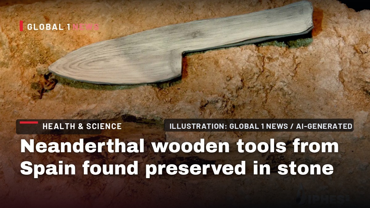 Neanderthal wooden tools from Spain found preserved in stone