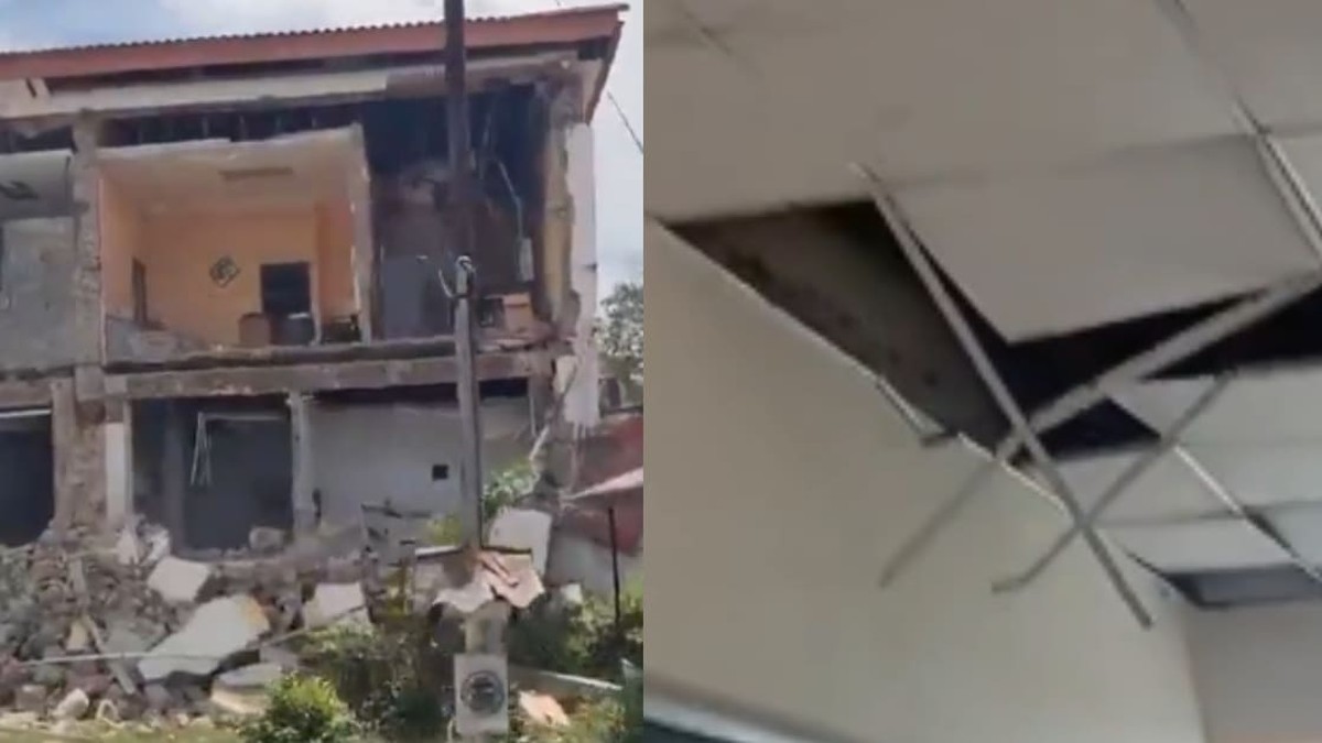 Damaged buildings in Penonomé, Panama, after the magnitude 7.7 earthquake of 9 October 2026. Photo: Vanguardia
