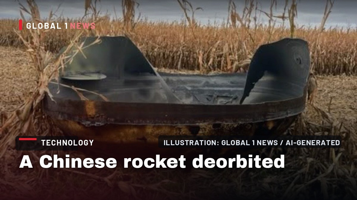 A Chinese rocket deorbited over Minnesota and left this in a farmer's cornfield