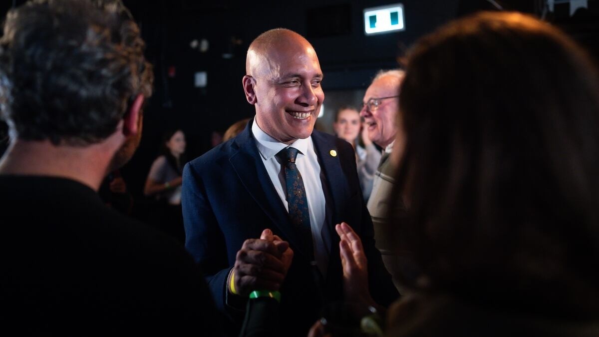 Ken Sim, Vancouver's outgoing mayor, on election night in Vancouver on 17 October 2026. Photo: Darryl Dyck/The Canadian Press via CBC News