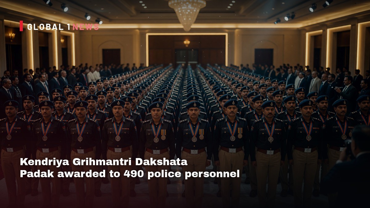 Kendriya Grihmantri Dakshata Padak awarded to 490 police personnel