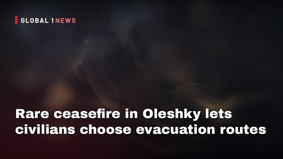 Rare ceasefire in Oleshky lets civilians choose evacuation routes