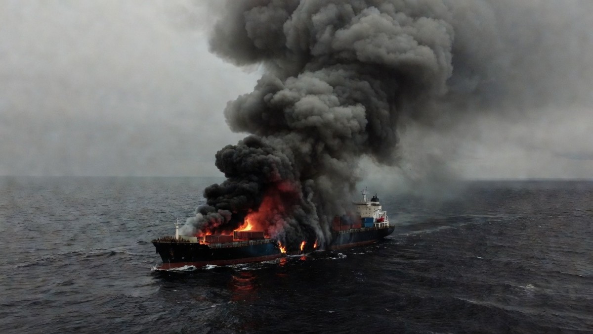 Seven Missing After Drone‑Struck Chemical Tanker Ignites in Black Sea