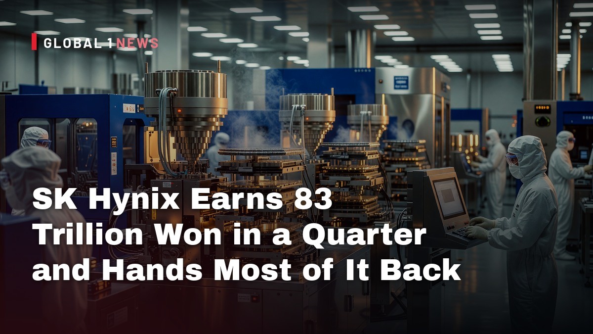 SK Hynix Earns 83 Trillion Won in a Quarter and Hands Most of It Back