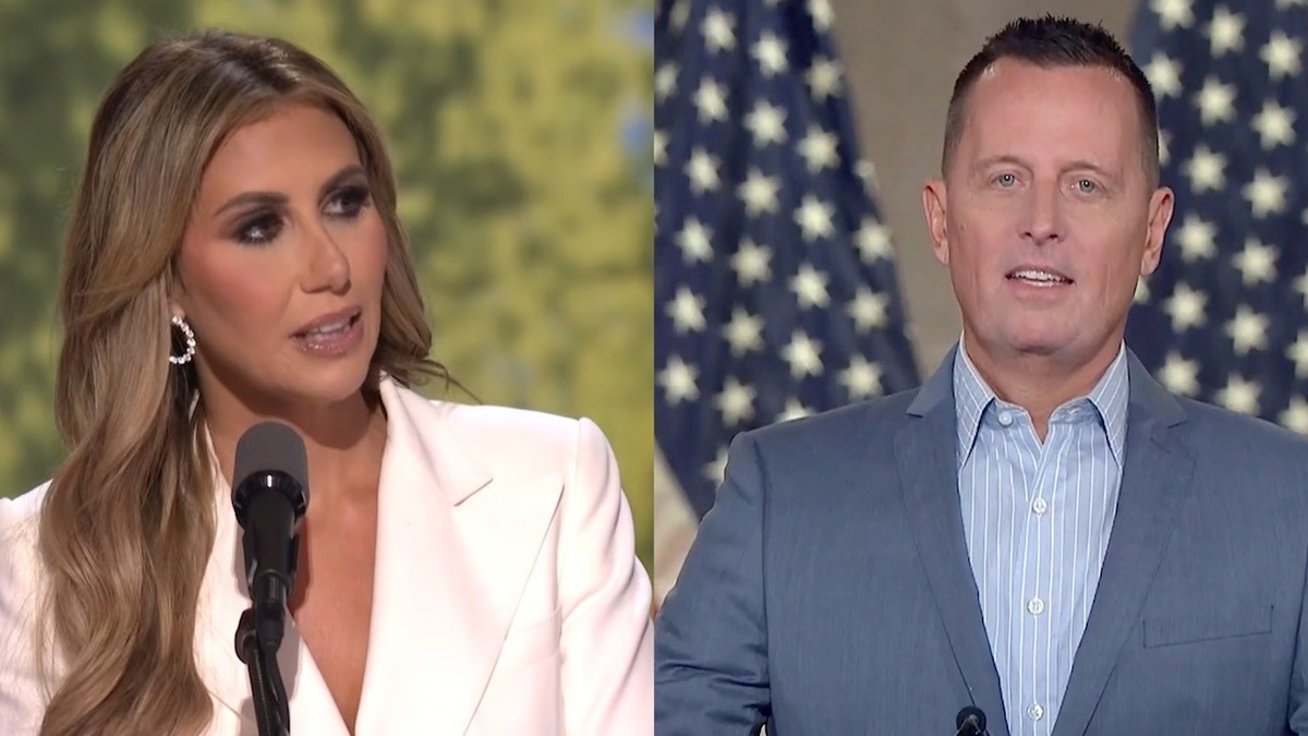 Alina Habba and Ric Grenell, the two Trump advisers at the centre of the donation dispute. Photo: Mediaite