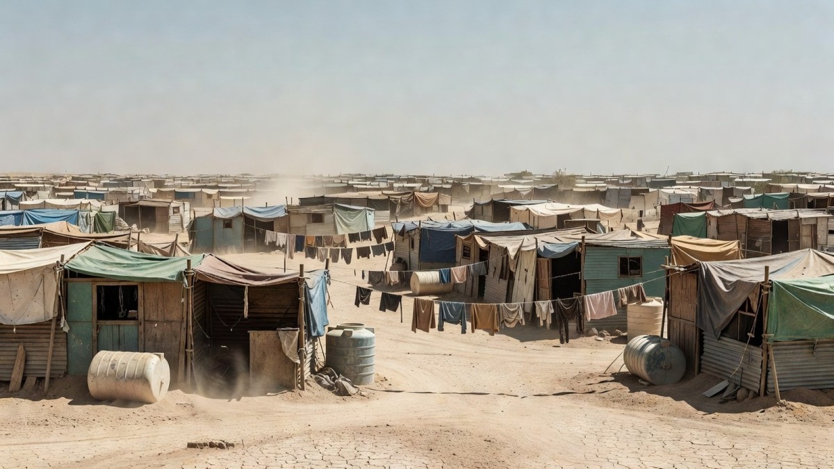 Gaza Camp Life Stretched Thin Three Years After War Erupted