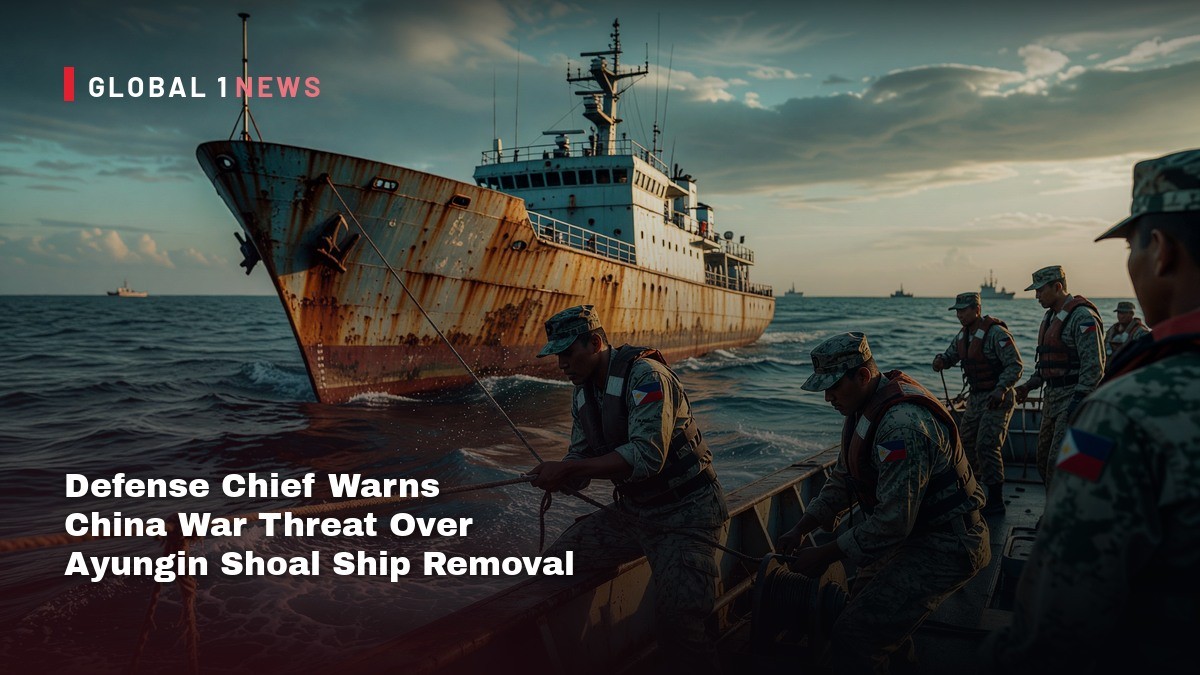 Defense Chief Warns China War Threat Over Ayungin Shoal Ship Removal