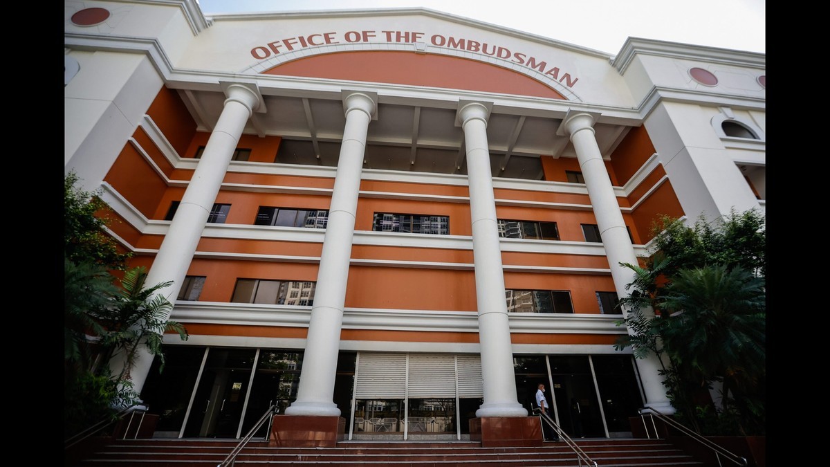 The facade of the Office of the Ombudsman, where 39 flood-control cases against 52 individuals are pending. Photo: Rappler