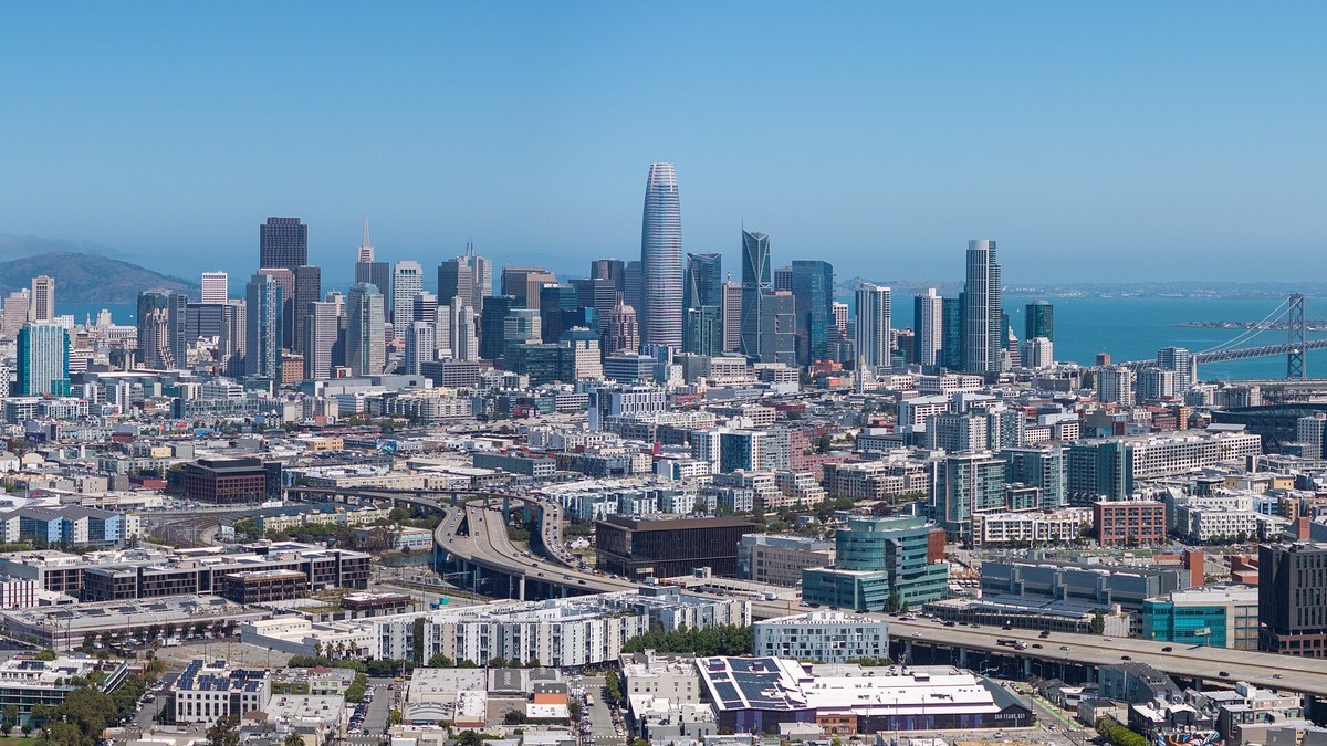 Downtown San Francisco, where Anthropic is headquartered at 548 Market Street. Photo: Spicypepper999, CC0, via Wikimedia Commons