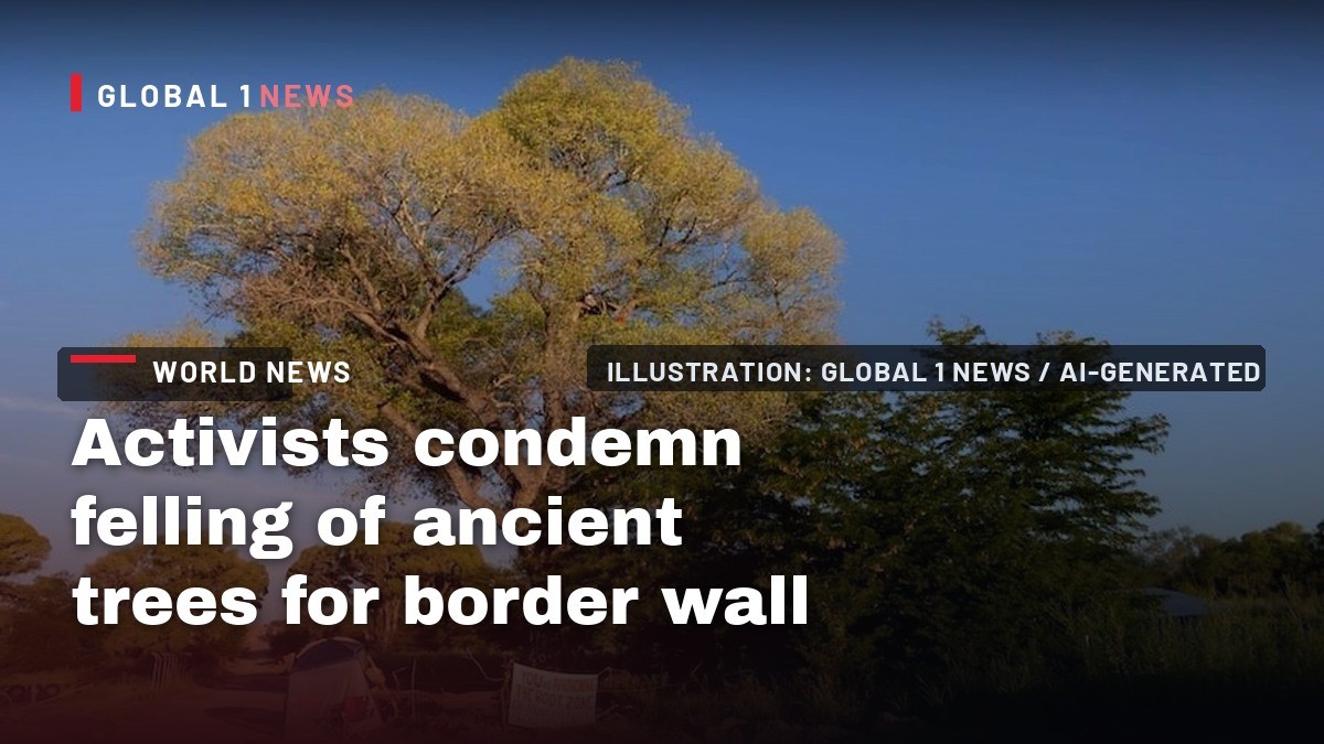 Activists condemn felling of ancient trees for border wall