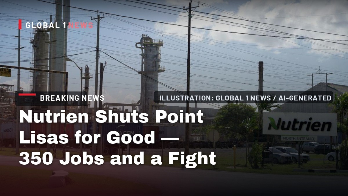 Nutrien Shuts Point Lisas for Good — 350 Jobs and a Fight Over Who Is to Blame