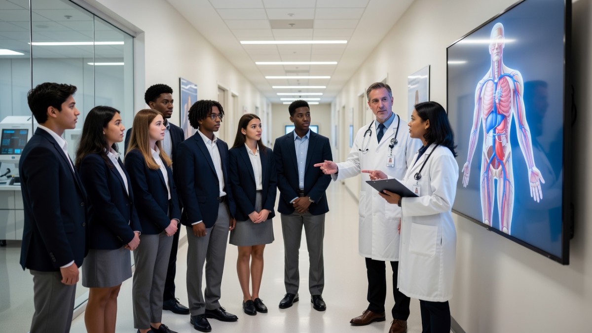 Cleveland School Students Tour Lerner College of Medicine