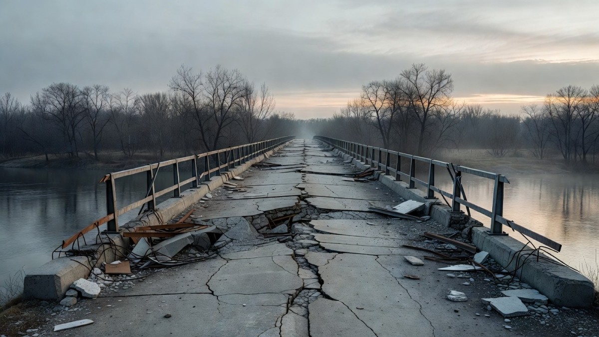 Russia Targets Kiev Bridge as German Chancellor Announces New Aid Package