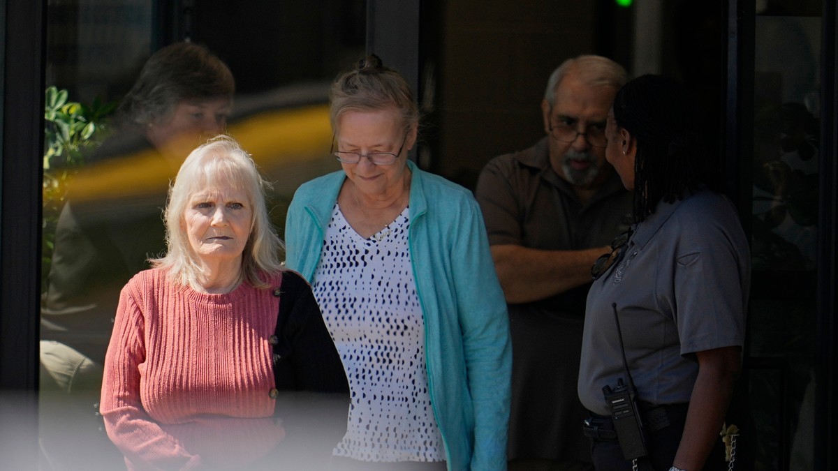 May Martinez, mother of murder victim Colleen Slemmer, leaves the Riverbend Maximum Security Institution in Nashville after a stay of the planned execution of Christa Pike on 30 September 2026. Photo: George Walker IV/AP