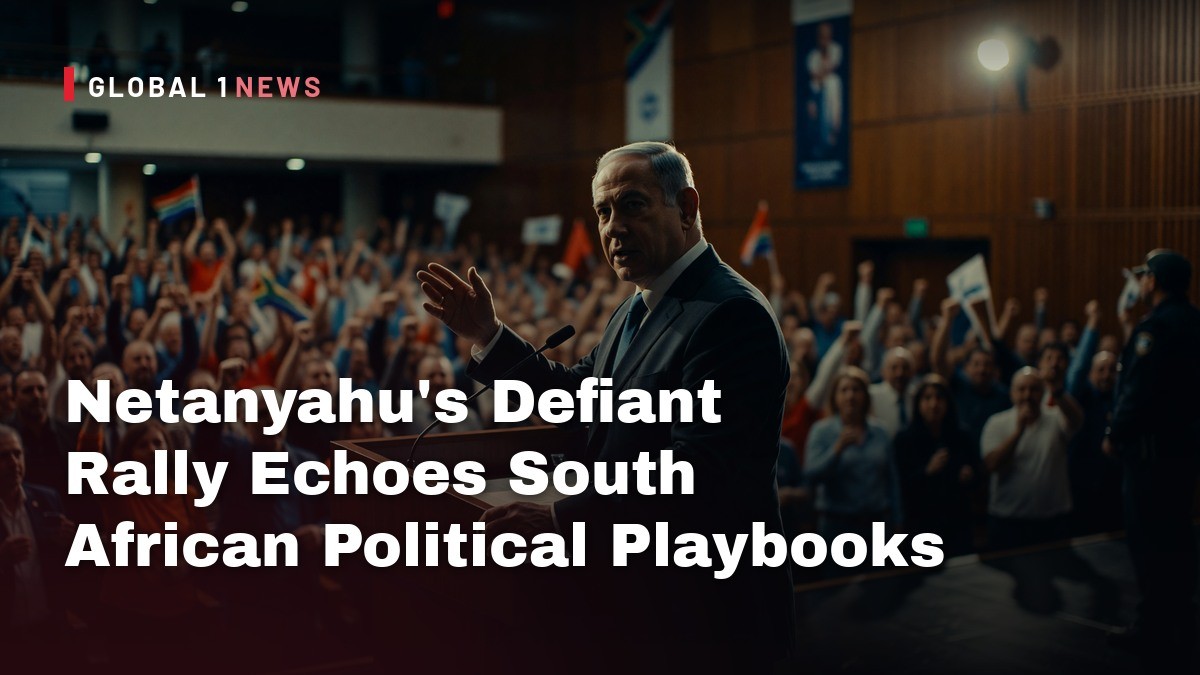 Netanyahu’s Defiant Rally Echoes South African Political Playbooks