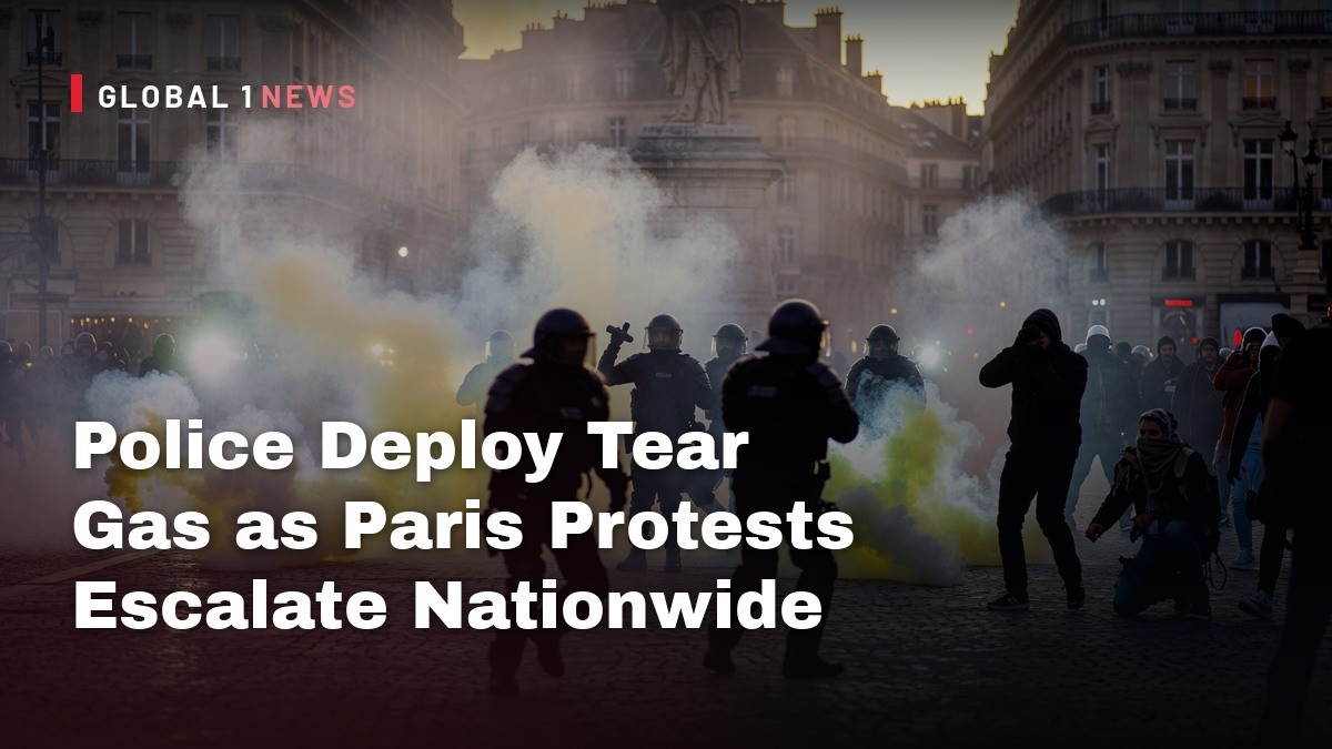 Police Deploy Tear Gas as Paris Protests Escalate Nationwide
