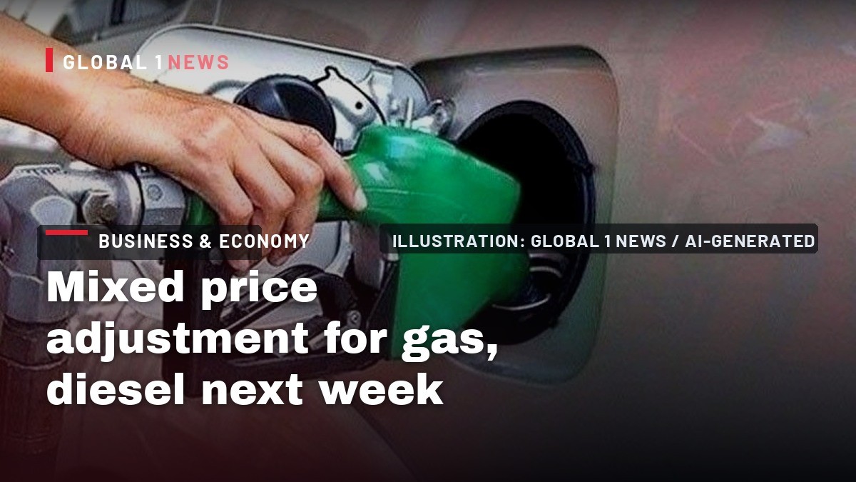 Mixed price adjustment for gas, diesel next week
