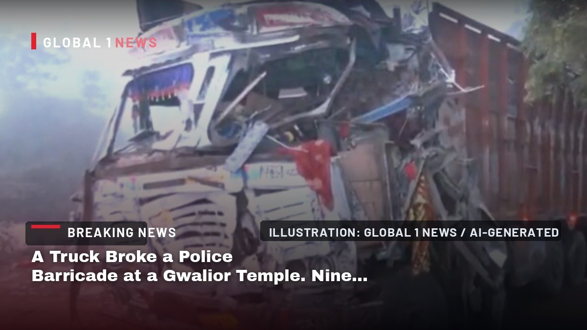 A Truck Broke a Police Barricade at a Gwalior Temple. Nine Officers Were Off the Job by Nightfall.