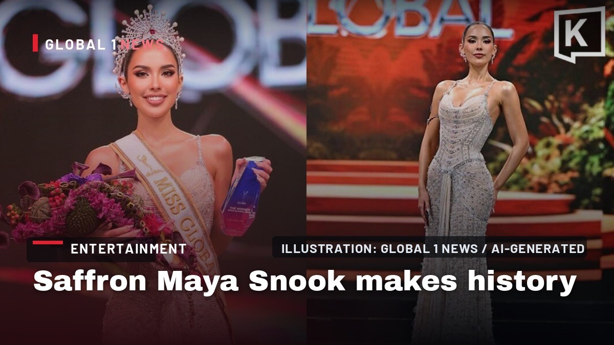 Saffron Maya Snook makes history as first Thai Miss Global 2026