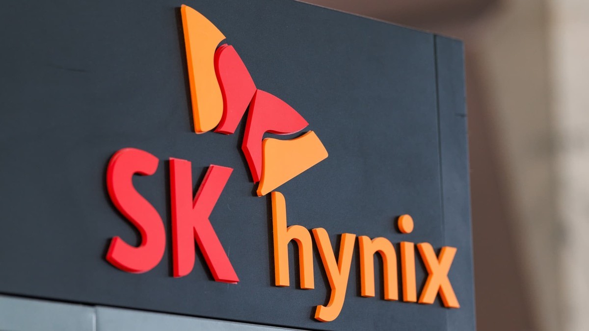 The SK hynix corporate sign outside the company's offices in South Korea. Photo: Getty Images via CNBC