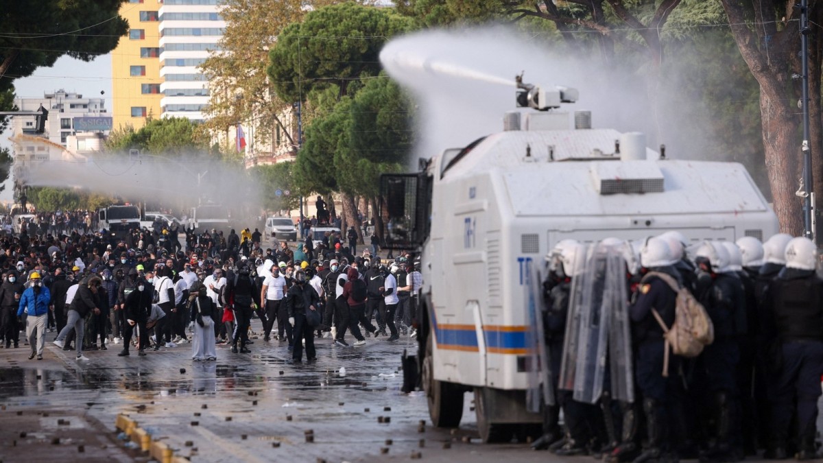 Students join Albania’s ‘Flamingo Revolution’ as unrest spreads