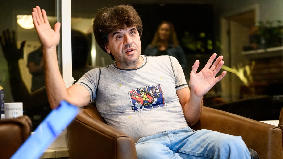 Karl Deisseroth, one of the three winners of the 2026 Nobel Prize in Physiology or Medicine, speaks at his home in Stanford, California, on Monday 5 October 2026. Photo: Noah Berger/AP