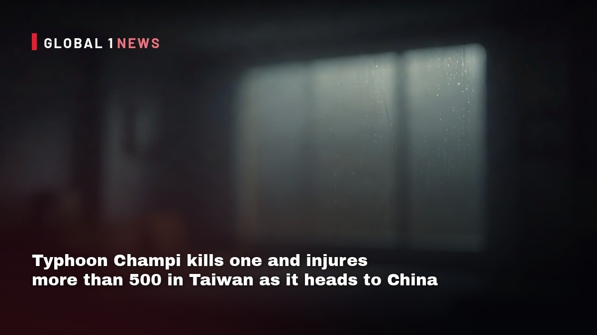 Typhoon Champi kills one and injures more than 500 in Taiwan as it heads to China