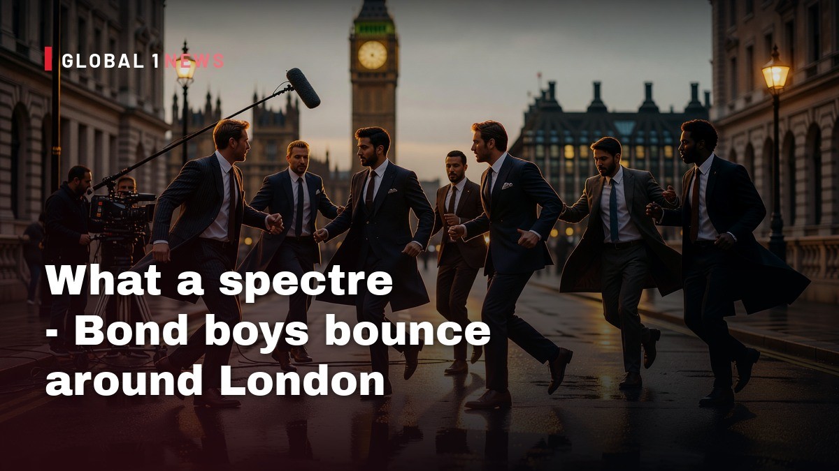 What a spectre - Bond boys bounce around London