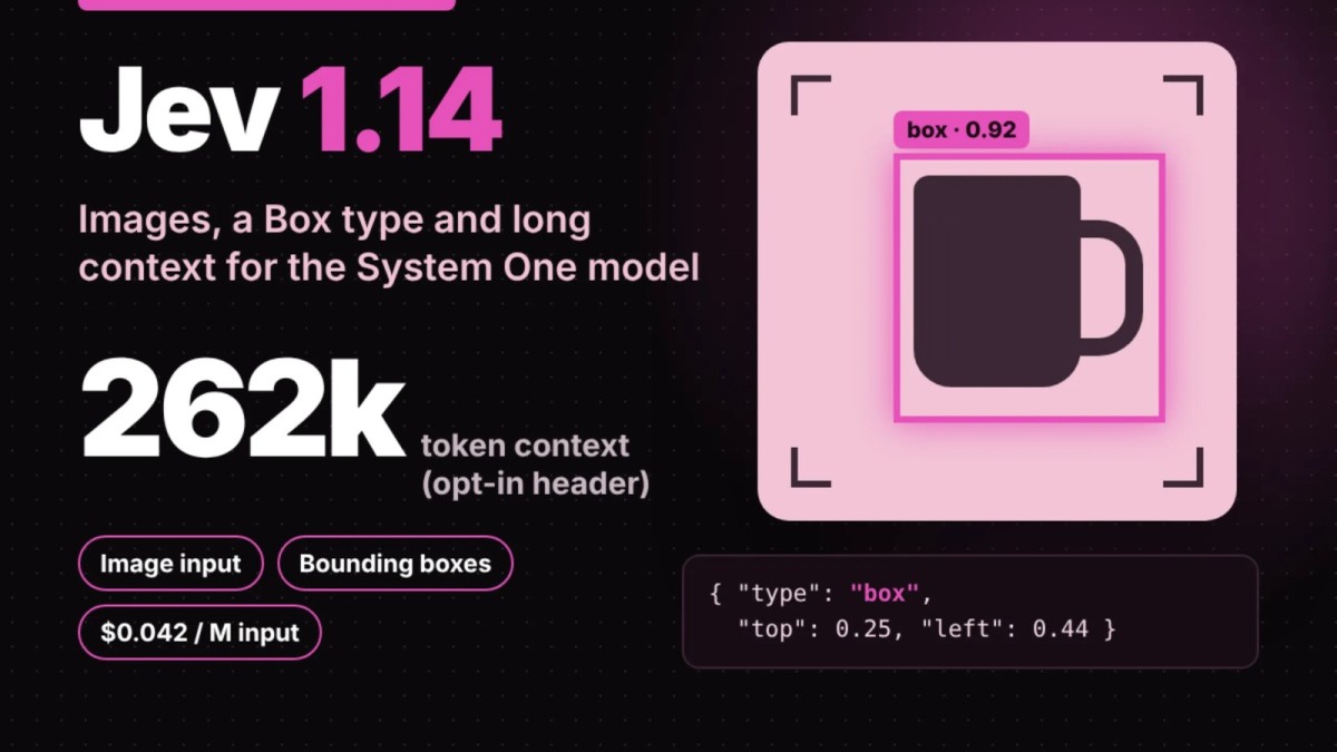 TypeSafe AI Releases Jev 1.14 With Images, Box Type and 262k Context