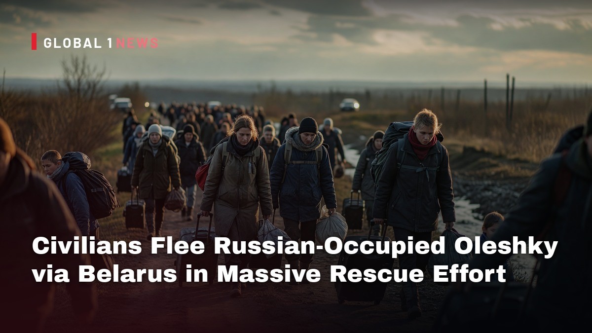 Civilians Flee Russian‑Occupied Oleshky via Belarus in Massive Rescue Effort