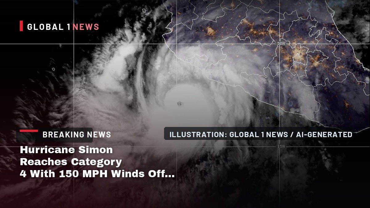 Hurricane Simon Reaches Category 4 With 150 MPH Winds Off Mexico